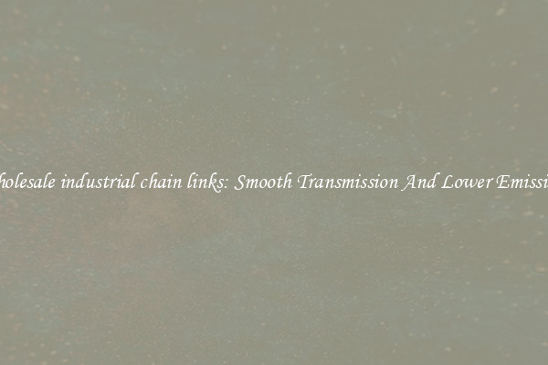 Wholesale industrial chain links: Smooth Transmission And Lower Emissions