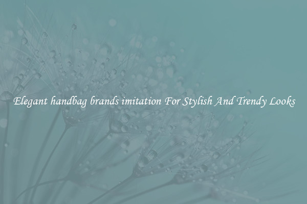 Elegant handbag brands imitation For Stylish And Trendy Looks