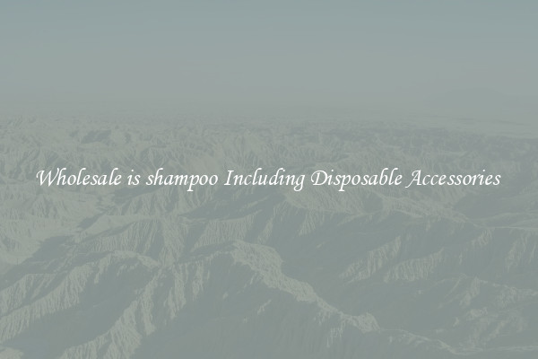 Wholesale is shampoo Including Disposable Accessories 