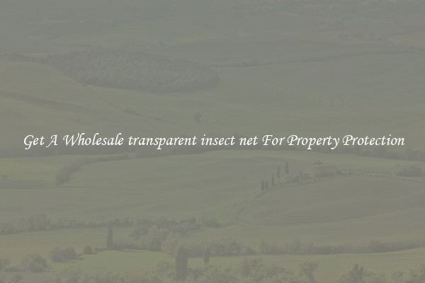 Get A Wholesale transparent insect net For Property Protection