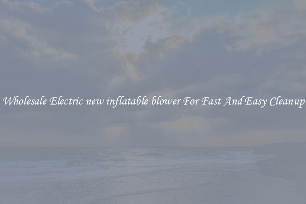 Wholesale Electric new inflatable blower For Fast And Easy Cleanup