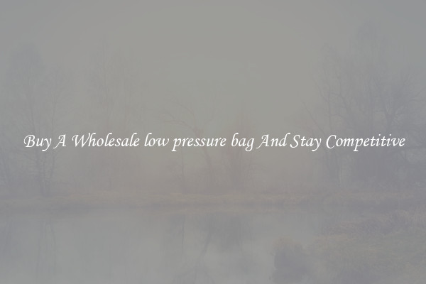 Buy A Wholesale low pressure bag And Stay Competitive
