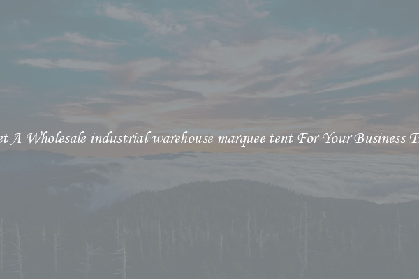 Get A Wholesale industrial warehouse marquee tent For Your Business Trip