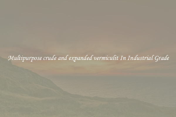 Multipurpose crude and expanded vermiculit In Industrial Grade