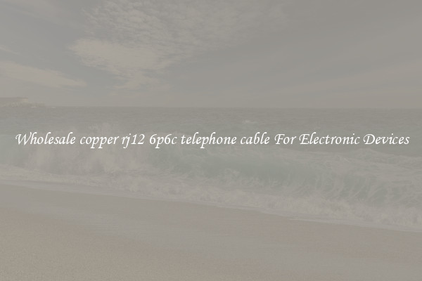 Wholesale copper rj12 6p6c telephone cable For Electronic Devices