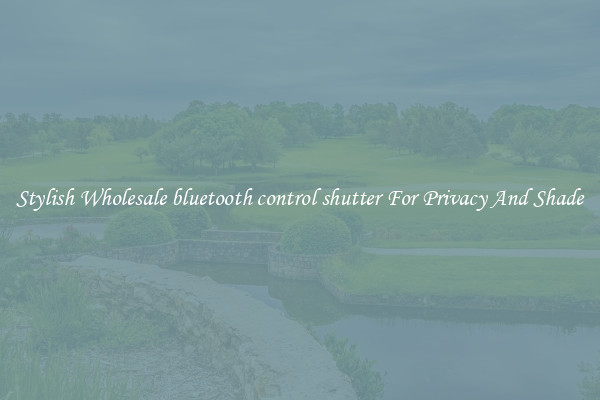 Stylish Wholesale bluetooth control shutter For Privacy And Shade