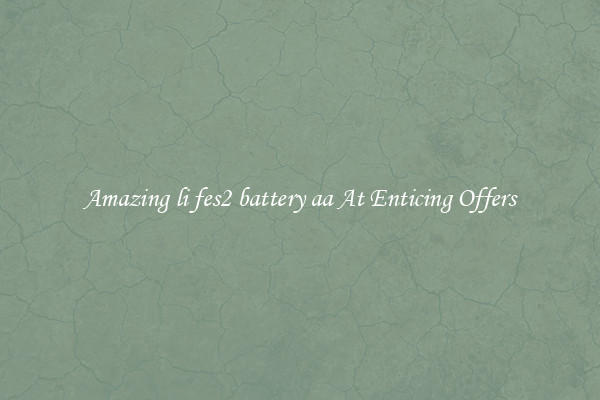 Amazing li fes2 battery aa At Enticing Offers